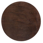 Modway - Verne 40 po Table à manger, Noyer cerise doré-Socle en socle en métal en or poli