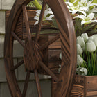 Outsunny - jardinière surélevée à 3 niveaux - carbonisée-Fabriqué en bois de sapin et conçu pour être placé à l'extérieur
