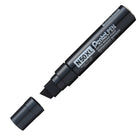 Pentel - Marqueur Permanent, Pointe Biseautée Extra-grasse, Encre Noire - Paquet de 6-Pointe biseautée extra large pour un lettrage et des marquages bien visibles 