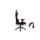 COUGAR - Chaise de jeu inclinable et pivotante Outrider - noir et orange-Tension d'inclinaison réglable