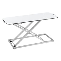 Poste de travail de table TygerClaw (TYDS14025)-Bureau debout réglable en hauteur ultra-mince