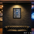 Toronto Maple Leafs Yesterday and Today collage - Impression encadree - 28" x 36"-Dimensions finales: 28.5x36.5
