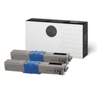 Premium Tone - Okidata 44469801 Toner compatible - Noir - Paquet de 2-Toner compatible