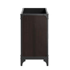 Modway - Steamforge 36" Armoire de toilette de salle de bain (lavabo non inclus) - Noyer noir-Coussinets de pied non marqués