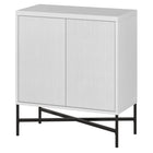 Hudson&Canal - Meuble d'appoint Brighton de 71 cm de largeur, - Blanc-La capacité de poids supérieure est de 50 lb, l'étagère du milieu peut supporter 40 lb, tandis que l'étagère inférieure peut supporter 50 lb