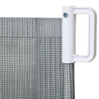 PawHut - Porte de Sécurité pour Animaux Rétractable - Gris-Couleur : Gris