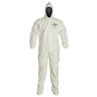 Dupont – Combinaison de protection personnelle Tychem SL Capuchon/Botte coutures liées, 2XG, 3/paquet (SL122B-2XL)-Couleur : Blanc