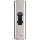 Transcend - Disque SSD portable ESD320A - 1 To - Argent-Le SSD portable ESD320A de Transcend offre un taux de transfert ultra-rapide de 10 Gbit/s et une technologie de cache SLC de pointe, offrant des vitesses R/W fulgurantes allant jusqu’à 1050/950 Mo/s.