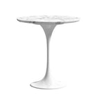 Table d'appoint ronde Plata Import 20,5 MDF - Marbre-Piètement en métal robuste