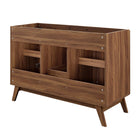 Modway - Soma 48" compatible avec un ou deux éviers simples ou double Armoire de toilette de salle de bain (lavabo non inclus) - Noyer-9