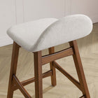 Modway - Juno Tabouret de comptoir - Tissu ivoire - Ensemble de 2-Jambes écartées