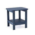 Backyard Lifestyles - Table d'appoint avec tablette - Bleu marine-Polystyrène durable et résistant aux intempéries de type HIPS, polystyrène à haute résistance aux chocs.