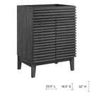 Modway - Render 24" Vanette de salle de bain - Blanc charbon-Comptoir intégré