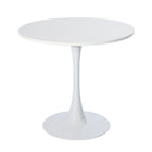 Homy Casa -  Bureau rond 31,5 po L - Blanc-Design rond de 31,5 po optimal pour les petits espaces de bureau