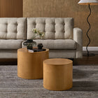 Modway - Amani Nidification ronde Tables basses Ensemble de 2 - Naturel-Design lisse et rond