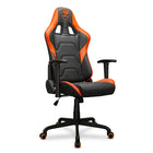 COUGAR - Chaise de jeu inclinable et pivotante Armor Elite - noir et orange-Base métallique à 5 étoiles