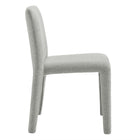 Modway - Rhodes Tissu tapis Chaise à manger - Gris colombe-7