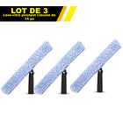 Gritt Commercial - Lave-vitres pivotant robuste de 14 po - Usage commercial - Lot de 3-Le manche pivote à 180° pour atteindre facilement les coins, les rebords et les appuis de fenêtre