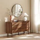 Modway - Cadence 6 tiroirs Courbe Commode, Noyer-6 tiroirs de rangement