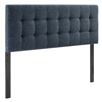 Modway - Lily Rembourré Tête de lit Queen size, Marine-Tissu d’ameublement