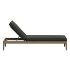 Modway - Northlake Terrasse extérieure Teck Chaise longue, Gris silex-3 Positions de taille