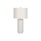 Monarch Specialties - Luminaire - 28 po H Lampe De Table - Résine Crème - Abat-Jour Ivoire / Crème - Transitionnel-Ajoutez de la luminosité à n'importe quel bureau, salon ou chambre avec cette élégante lampe de table cylindrique texturé de 28 pouces de haut, avec une base en résine crème dans un design strié, et un abat-jour en lin ivoire surmonté d'un finial chic en or