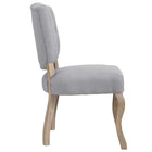 Modway - Array Fauteuil d’appoint de salle à manger Ensemble de 4 - Gris clair-Rembourrage en polyester souple