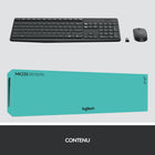 Logitech - Ensemble clavier et souris sans fil MK235, noir, anglais (920-007897)-Souris ambidextre