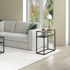 Hudson&Canal - Table d'appoint rectangulaire Ada 24 po de largeur - Bronze noirci-Caractéristiques assemblage facile