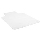 Mount-It! - Tapis de chaise pour sol dur avec rebord, 35,5 po x 47 po, vinyle transparent-Le tapis de chaise transparent MI-7818 est idéal pour les planchers en bois franc