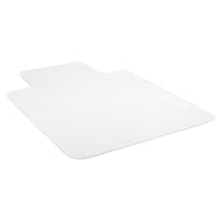Mount-It! - Tapis de chaise pour sol dur avec rebord, 35,5 po x 47 po, vinyle transparent-Le tapis de chaise transparent MI-7818 est idéal pour les planchers en bois franc