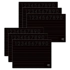 The Pencil Grip - TPG81506 Tapis d'activités - Chiffres et Formes (Recto-Verso) - Lot de 6-Dessinez, effacez, répétez avec ces tapis réutilisables.