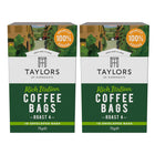 Taylors of Harrogate - Sachets de café italien riche - 75 g - paquet de 2-Comprend 2 boîtes de sachets de café Rich Italian Taylors (75 g par boîte)