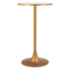 Zuo - Bite Table de bar - Beige/Or-Plateau en MDF imitation terrazzo