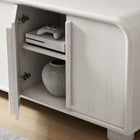 Modway - Bellamy Courbe 4 portes Armoire à buffet - Ash-Poignées élégantes