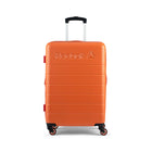 Reebok - Valise à roulettes pivotantes à coque rigide 26 po Double Dribble - Orange-Poignée télescopique ergonomique pour confort et durabilité, avec hauteurs réglables sur plusieurs niveaux et poignées supérieures et latérales renforcées