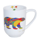 Oscardo - Tasse porcelaine « Alpha Bear » de Dawn Oman - 485 ml-Design d’art autochtone - Ours Alpha par Dawn Oman, artiste dénée, œuvre des Premières Nations célébrant le patrimoine culturel et les traditions