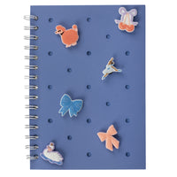 Pep Rally - Cahier de notes à breloques - 6 po l x 8 po H - 80 feuilles - Bonjour Bestie-80 feuilles lignées pour prendre des notes