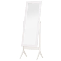 HOMCOM - Miroir pleine longueur gratuit - 18,5 po l x 58,25 po H - blanc-Le design simple s’adapte à tous les décors 