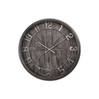 Monarch Specialties - Horloge - 30 po Rond - Surdimensionné Grand - Horloge Murale - Brun - Transitionnel-Horloge murale ronde de 30 pouces, tendance et élégante, avec un cadre en plastique épais en finition marron légèrement vieillie et un fond en bois imprimé, parfaite pour les décors de maison de style transitionnel