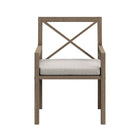 Modway - Northlake Terrasse extérieure Teck Fauteuil à manger, Caillou-7
