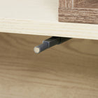 HOMCOM - Bibliothèque d’angle, séparateur de pièce gain de place pour bureau à domicile - chêne-Capacité de poids : 22 lb (chaque niveau), 220 lb (total) 