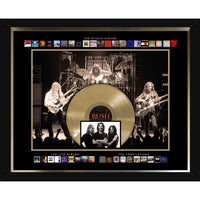 Rush Album Collection Collage with Gold 45 Record - Impression encadree - 23" x 19"-Qualité supérieure - music memorabilia