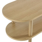 Modway - Torus Ovale Bois Meuble TV, Chêne clair-8