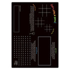 The Pencil Grip - TPG81306 Tapis d'activités - Jeux - Ensemble de 6-Tapis de jeu mesure 12 po x 17 po, vierge d'un côté.