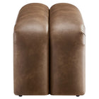 Modway - Dax Cuir végane de 50,5" Rembourré Banc d’accent - Brown-Entièrement assemblé