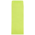 JAM Paper Enveloppes recyclées Brite Hue no 11, 4,5 x 10,38 po, lime intense, 500/paquet-Enveloppe en papier recyclé lime intense