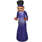 GEMMY - Faucheuse citrouille gonflable d'Halloween avec chapeau haut-de-forme - 152 cm-S'illumine grâce à une lumière LED brillante et économe en énergie
