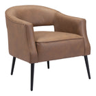 Zuo - Berkeley Fauteuil d’appoint - Brun vintage-Assemblage requis