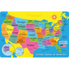 Ashley Productions - Smart Poly The Original Fun Mat - Tapis de bienvenue - 15 -5" x 23 -5" - Carte des États-Unis-Mesures et design : Le paillasson de bienvenue de la carte des États-Unis mesure 15,5 po x 23,5 po.